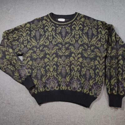 Vtg Mohair Wool Blend Sweater Mens Large Made In Italy Warm Winter - Image 1 of 4