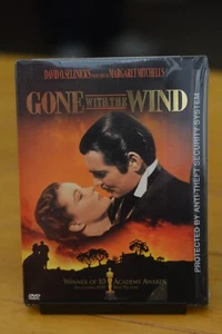 GONE WITH THE WIND DVD [NEW SEALED] SNAP CASE "SMALL TEAR IN PLASTIC" [F2] - Picture 1 of 4
