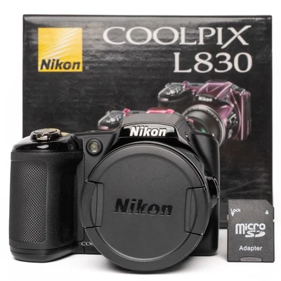 Nikon CoolPix L830 16.1MP Digital Camera - Black - NEW - Image 1 of 4