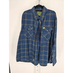 Dixxon Flannel The Force Men’s 2XL Blue Pearl Snap Button Up Flannel - Picture 1 of 5