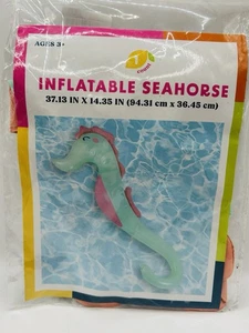 Inflatable Seahorse Pool Tube Ages 3+ LARGE Size 37.13X14.35 New In Package - Picture 1 of 3