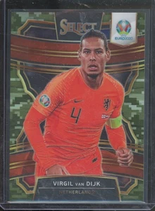 Panini Select 2020 UEFA Euro Virgil Van Dijk #85 terraza camuflaje/60 Países Bajos - Imagen 1 de 2