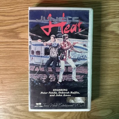 Jungle Heat VHS Peter Fonda Rare Trans World Global Entertainment '87 Action OOP - Image 1 of 4