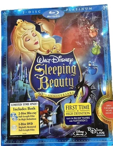 Sleeping Beauty 2-Blu-ray Disc + DVD 2008 Platinum 50th Anniversary - Imagen 1 de 1