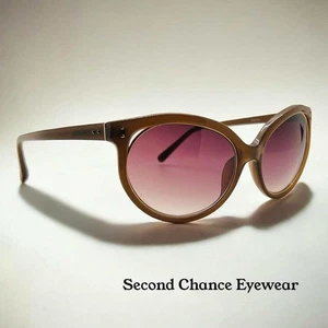 VINTAGE NOS Linda Farrow Luxe Sunglasses-Mod. LF10205A-Gradient Purple Lenses - Picture 1 of 10