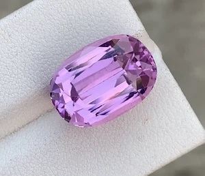 Cojín de piedras preciosas de kuncita rosa natural VVS 14,72 quilates corte de Afganistán - Imagen 1 de 2