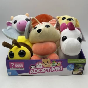 ADOPT ME Pets 8" Plush Series 1 Set of 6 w/ Code NEW! ROBLOX 2023 - Picture 1 of 13