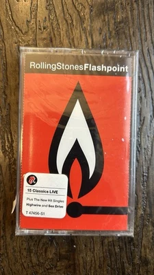 Rolling Stones – Flashpoint Cassette SEALED w/ Hype Sticker  - Image 1 of 2