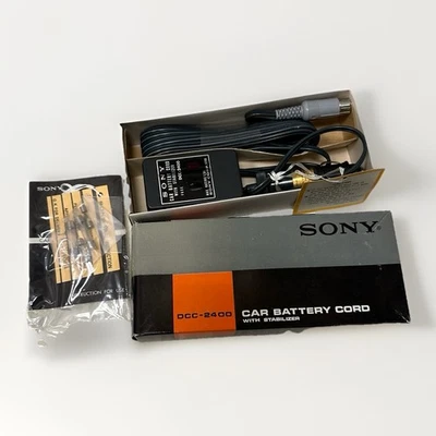 Cable de batería de coche SONY con estabilizador DCC-2400 vintage en caja Japón Foto 1 de 4