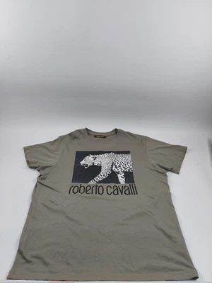 Roberto Cavalli Leopard Graphic Men's Shirt Size 2XL  - Image 1 of 4