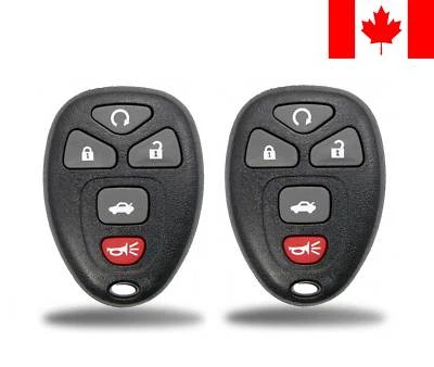 2x New Replacement Keyless Entry Remote Control Key Fob For GM Chevy 22733524 - Image 1 of 2
