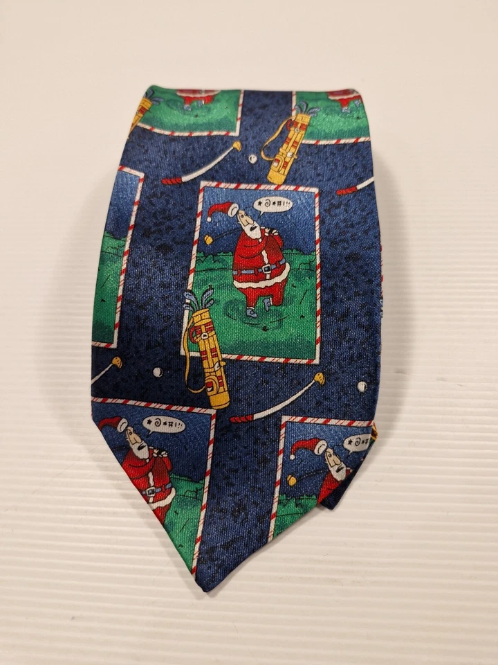 Taylor & Butle - Corbata formal de negocios de poliéster para golf de Santa Foto 1 de 4