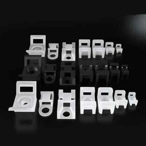 10PCS Cable Tie Mounts Base Saddle Cradle Clip Wire Cable Ties Holder Mount - Picture 1 of 14