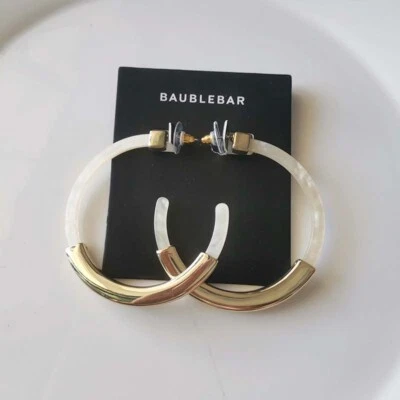 Nuevos aretes de aro de resina con barra de burbujas de 60 mm regalo moda mujeres fiesta vacaciones joyería Foto 1 de 3
