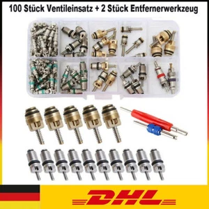 102x Assortimento di valvole per aria condizionata per auto AC R134a Inserto val - Foto 1 di 12