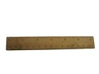 Solid Brass Metal Dual Scale 6 Inch / 15 cm Ruler Measuring Tool 6" (2697)