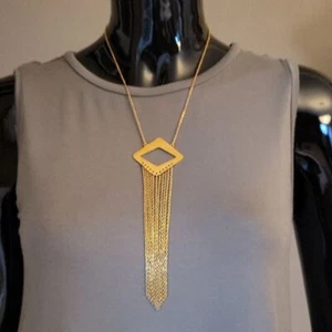 Gold Fashion Jewelry Statement Necklace - Picture 1 of 3