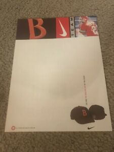 Vintage NIKE TIM COUCH CLEVELAND BROWNS SIDELINE HAT Poster Print Ad 1990s