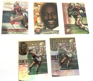 Lote de 5 tarjetas de fútbol americano Jerry Rice de los 49ers de San Francisco (X7) - Imagen 1 de 6