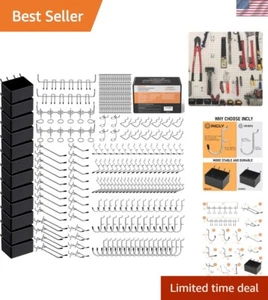 Ultimate 278-Piece Pegboard Hook Set with Bins for Versatile Storage Solutions - Picture 1 of 11