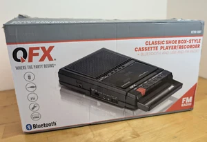 QFX RETRO-39BT Cassette Player Bluetooth USB FM Radio AUX - Open Box - Picture 1 of 6