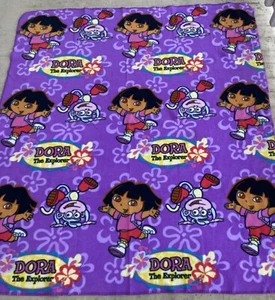 Dora the Explorer Fleece Throw, Nick Jr, Boots, 2004, 54x50 - Picture 1 of 4