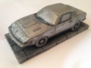 Tri TR8 Pewter Effect 1.32 Scale Model Car Handmade In Sheffield - Picture 1 of 1