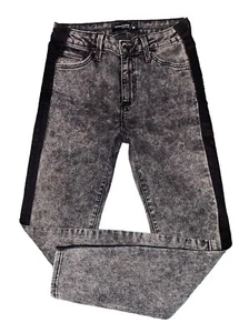 Just Black Denim | Acid Wash High Waist Ankle Skinny Jeans Size 26/27 - Picture 1 of 8