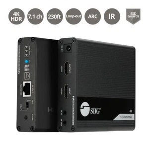 Extensor SIIG CE-H26L11-S1 ipcolor 4K HDMI a 230 pies con IR HDR ARC Cat6/7 4K - Imagen 1 de 9