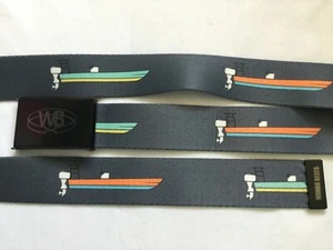 Cinturón Wingo para hombre gris con barcos excelente - Imagen 1 de 1