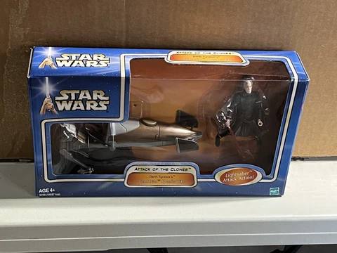 Star Wars Darth Tyranus Count Dooku Geonosian Speeder Bike NEW SEALED IN BOX Cover
