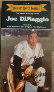JOE DIMAGGIO THE YANKEE CLIPPER GREATEST SPORT LEGENDS VHS 1985 MLB BASEBALL - Foto 1 di 2