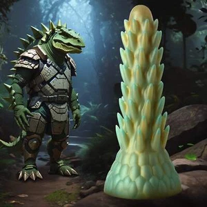 Stegosaurus Spiky Reptile Silicone Dildo - Picture 1 of 8