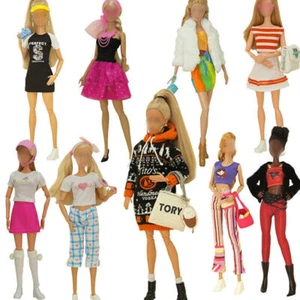 Clothes Set For 11.5" Kid Doll Outfits Coat Top Pants Skirt Shoes Accessories - Picture 1 of 43
