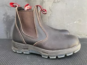 Redback Work Safety Boots Brown Leather Bobcat UK 4.5 | US 6.5 - Picture 1 of 9