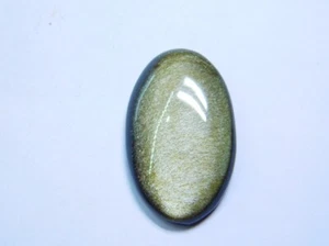 Increíble cabujón de obsidiana arco iris dorado natural piedra preciosa suelta 38 quilates ME-5805 - Imagen 1 de 4