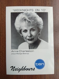 ANNE CHARLESTON *Madge Bishop* NEIGHBOURS NOT SIGNED CAST PHOTO CARD FREE POST