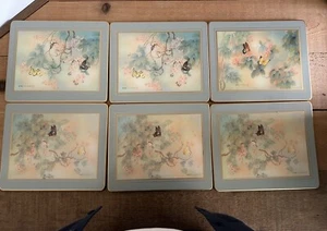 Lady Clare 6er Set Johnny Lung Schmetterlinge 9. 3/8 x 7 7/8 Tischsets  - Bild 1 von 10