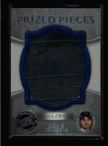 JIMMIE JOHNSON 2009 PRESS PASS SHOWCASE PRIZED PIECES USED TIRE #77/99 AN190 - Picture 1 of 1