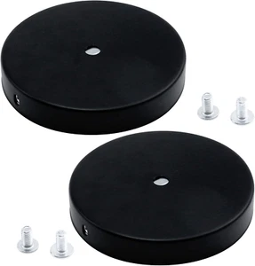 Antrader 2 Kits Black Ceiling Canopy Pendant Light Lamp Holder with Screws Moder - Picture 1 of 12