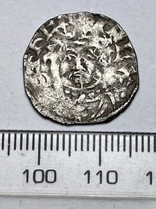 Henry II Hammered Silver Tealby Penny - Bury St Edmonds Mint, Class F1 (D730) - Picture 1 of 3
