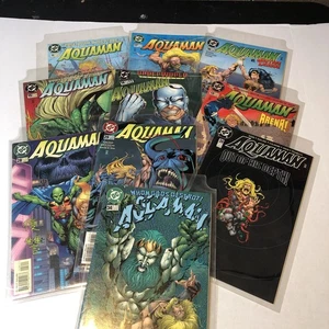 10 Vtg Aquaman Comic Books DC Superhero 90s Lot #11 RGY - Picture 1 of 11