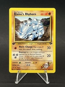 Blaine's Rhyhorn #065/132 Gym Challenge 1° Edizione 250001 - Foto 1 di 2