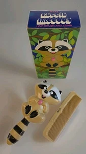VTG Avon Reggie Raccoon Hair Brush & Comb W/Box Childrens Set 1970s Mid-Century - Bild 1 von 11