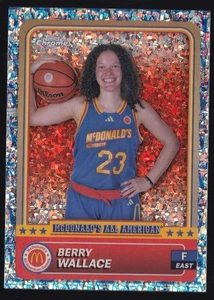 BERRY WALLACE 2024 Topps Chrome McDonald’s All-American McFlurry Refractor Card - Picture 1 of 2
