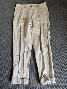 Pantalones Banana Republic Para Hombre 33 Regular Tostado Beige Calce Cónico Relajado - Imagen 1 de 10