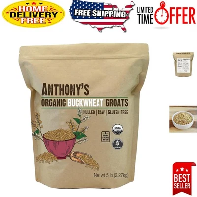 Grumos de trigo mourisco descascados nutritivos de 5 lb - Sem glúten, substituto perfeito do arroz - Imagem 1 de 4