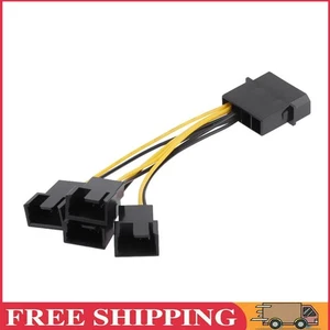 D-Port Computer CPU PC Case 3Pin Fan Cable 1 to 4 Ways Power Splitter (1pc) - Bild 1 von 10