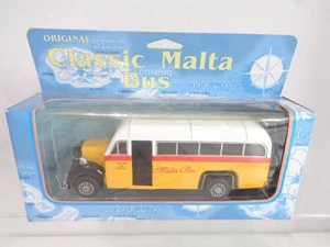 Autobús clásico Gozo Malta modelo diecast amarillo con techo blanco - como nuevo en caja - Imagen 1 de 4