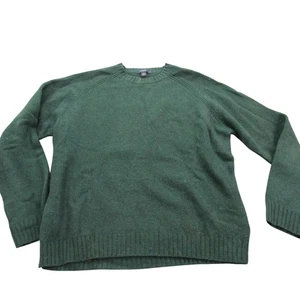 J.Crew Herren Rundhals Langarm Pullover XL Grün 100% Lammwolle - Bild 1 von 7